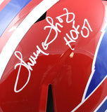 Thurman Thomas Signed Bills 87-01 F/S Speed Helmet w/HOF-Beckett W Holo *White