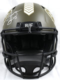 A. Reed J. Kelly T. Thomas Signed Bills F/S Salute Speed Auth Helmet- Beckett W