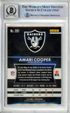 2015 Panini Prizm #201A Amari Cooper RC Raiders BAS Autograph 10