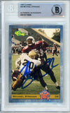 1993 Classic #58 Michael Strahan RC New York Giants BAS Autograph 10