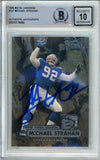 1998 Metal Universe #137 Michael Strahan New York Giants BAS Autograph 10