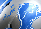 Sam LaPorta Autographed Detroit Lions F/S Speed Helmet- Beckett W Hologram *Blue