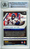 2019 Panini Prizm Silver #199 Courtland Sutton Broncos BAS Autograph 10