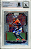 2020 Panini Prizm #111 Courtland Sutton Broncos BAS Autograph 10