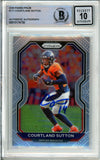 2020 Panini Prizm #111 Courtland Sutton Broncos BAS Autograph 10