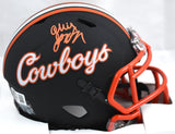 Ollie Gordon II Signed Oklahoma State Black Speed Mini Helmet-Beckett W Hologram