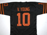 Vince Young Autographed College Black Style Jersey - Beckett W Hologram *Black