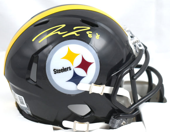 Pat Freiermuth Autographed Steelers Speed Mini Helmet-Beckett W Hologram *Yellow