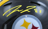 Pat Freiermuth Autographed Steelers Speed Mini Helmet-Beckett W Hologram *Yellow