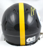 Pat Freiermuth Autographed Steelers Speed Mini Helmet-Beckett W Hologram *Yellow