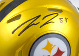 Pat Freiermuth Autographed Steelers Flash Speed Mini Helmet-Beckett W Hologram