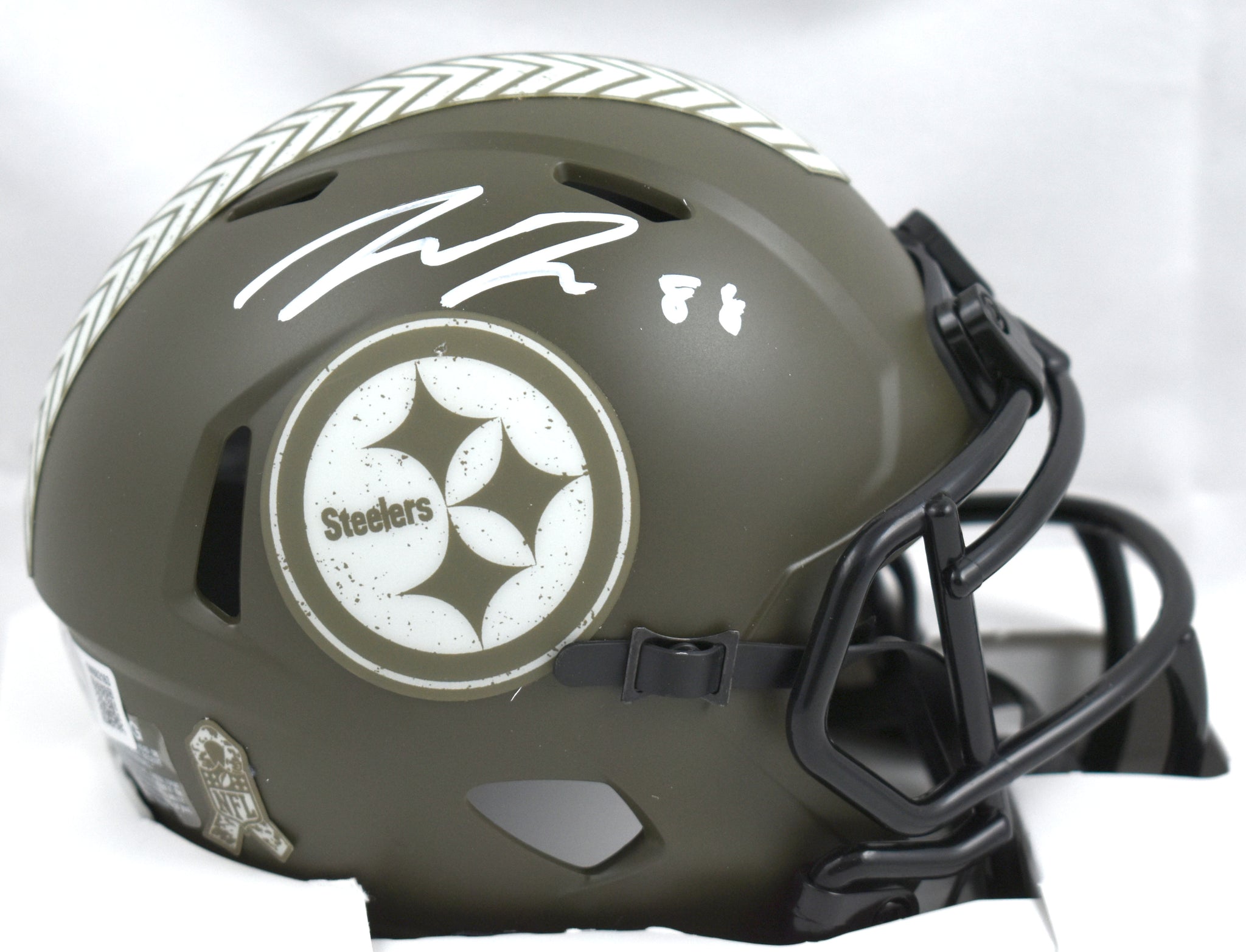 Pat Freiermuth Signed Steelers STS Speed Mini Helmet-Beckett W Holo – The Jersey Source Pat Freiermuth Signed Steelers STS Speed Mini Helmet-Beckett W Holo – The Jersey Source