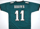 A.J. Brown Autographed Green Pro Style Jersey-Beckett W Hologram *Black