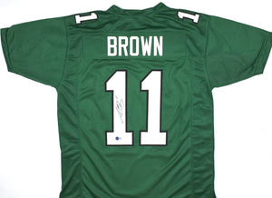 A.J. Brown Autographed Kelly Green Pro Style Jersey-Beckett W Hologram *Black