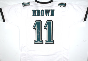 A.J. Brown Autographed White Pro Style Jersey-Beckett W Hologram *Silver *L1