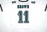 A.J. Brown Autographed White Pro Style Jersey-Beckett W Hologram *Silver *L1