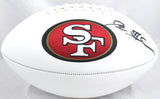 Deion Sanders Autographed 49ers Logo Football - Beckett W Hologram *Black *Right