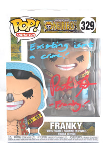 Patrick Seitz Autographed Funko POP One Piece Franky w /Inscription #329- JSA #6