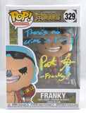 Patrick Seitz Signed Funko POP One Piece Franky w / Inscription #329 -  JSA #14