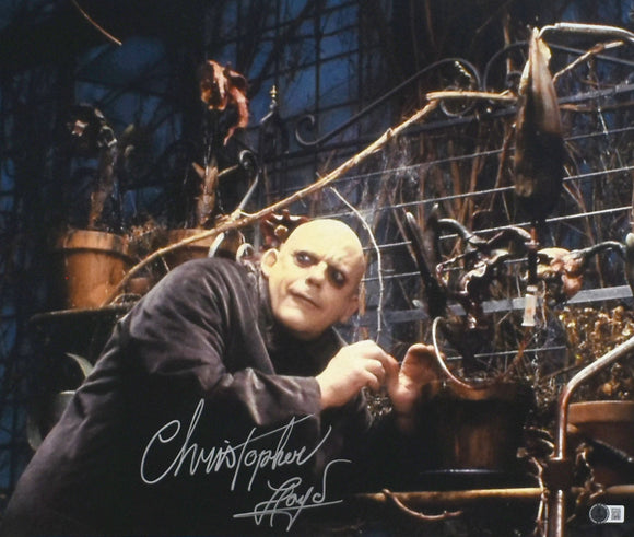 Christopher Lloyd Signed 16x20 Uncle Fester Photo- Beckett W Hologram *Silver #2