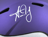 Aaron Jones Autographed Minnesota Vikings F/S Speed Helmet-Beckett W Holo *White