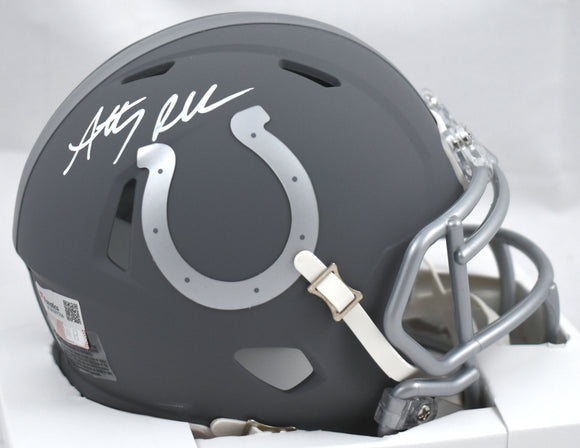 Anthony Richardson Autographed Colts Slate Speed Mini Helmet - Fanatics *White