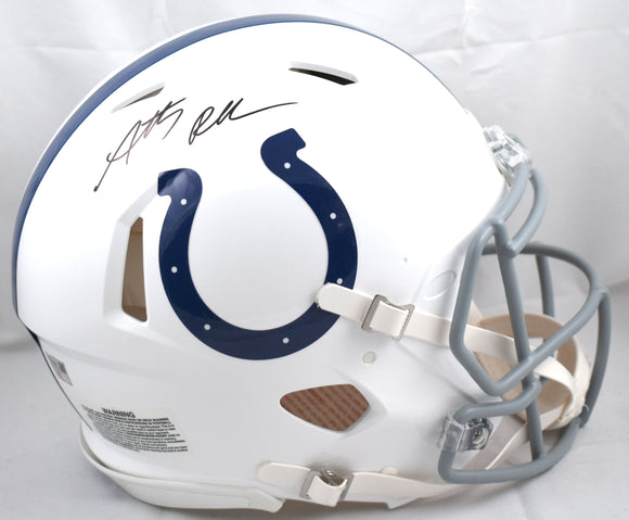 Anthony Richardson Autographed Colts F/S Speed Authentic Helmet- Fanatics *Black