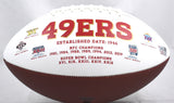 Joe Montana Autographed San Francisco 49ers Logo Football - Fanatics *Black