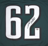 Jason Kelce Autographed Philadelphia Eagles Midnight Green Nike Game Jersey- PSA