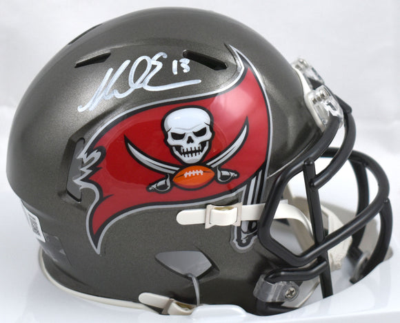 Mike Evans Autographed Tampa Bay Buccaneers Speed Mini Helmet-Beckett W Hologram