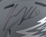 Jason Kelce Autographed Philadelphia Eagles Slate Speed Mini Helmet - PSA *Black