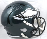 Jason Kelce Autographed Philadelphia Eagles F/S Speed Helmet - PSA *Silver