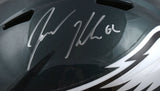 Jason Kelce Autographed Philadelphia Eagles F/S Speed Helmet - PSA *Silver