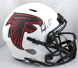 Roddy White Autographed Atlanta Falcons F/S Lunar Speed Helmet-Beckett W Holo