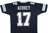 Brandon Aubrey Autographed Blue Pro Style Jersey - Beckett W Hologram *Black