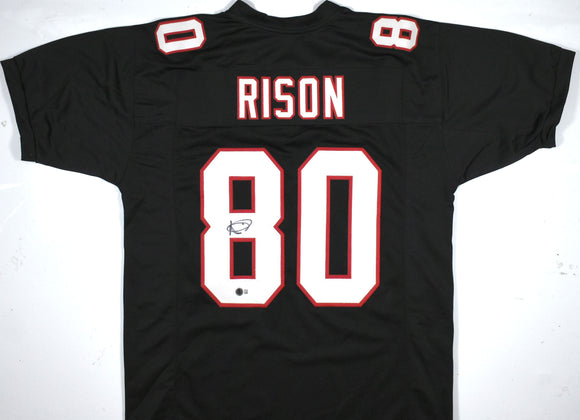 Andre Rison Autographed Black Pro Style Jersey - Beckett W Hologram *Black