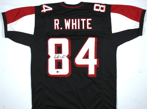 Roddy White Autographed Black Pro Style Jersey - Beckett W Hologram *Black