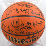 1989-90 UNLV Champions Autographed NCAA Wilson Basketball - Beckett W Hologram