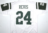 Darrelle Revis Autographed White Pro Style Jersey - Beckett W Hologram *2