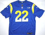 Blake Corum Autographed Rams Nike Blue Game Jersey - Beckett W Hologram *Silver