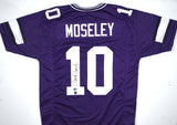 Mark Moseley Autographed Purple College Style Jersey - Beckett W Hologram *Black