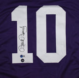 Mark Moseley Autographed Purple College Style Jersey - Beckett W Hologram *Black