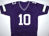 Mark Moseley Autographed Purple College Style Jersey - Beckett W Hologram *Black