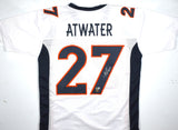 Steve Atwater Autographed White Pro Style Jersey w/HOF - Beckett W Hologram