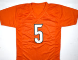 Tee Higgins Autographed Orange Pro Style Jersey - Beckett W Hologram *Black