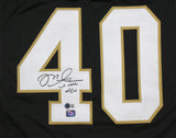 Mike Alstott Autographed Black College Style Jersey-Beckett W Hologram *Black