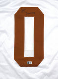 Ja'Tavion Sanders Autographed White College Style Jersey - Beckett W Hologram