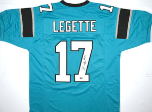 Xavier Legette Autographed Teal Pro Style Jersey - Beckett W Hologram *Black