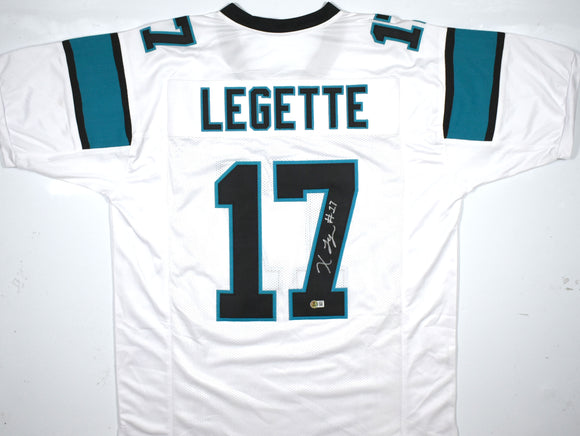 Xavier Legette Autographed White Pro Style Jersey - Beckett W Hologram *Silver