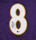 Trent Dilfer Autographed Purple Pro Style Jersey - Beckett W Hologram *Black